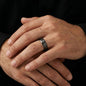 Custom Engraved Men's Ring – Personalized Name, Date or Message Ring | Stainless Steel, Black or Gold Finish Gift for Him