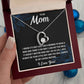 Forever Love Heart Necklace for Mom from Son | Cubic Zirconia Gift for Mother's Day, Birthday or Just Because