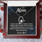Forever Love Heart Necklace for Mom from Son | Cubic Zirconia Gift for Mother's Day, Birthday or Just Because