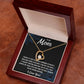 Forever Love Heart Necklace for Mom from Son | Cubic Zirconia Gift for Mother's Day, Birthday or Just Because
