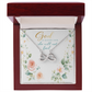 God Is Within Her Faith Message Card – Inspirational Jewelry Gift for Her