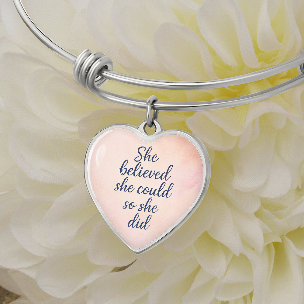 She believed she could so she did bracelet