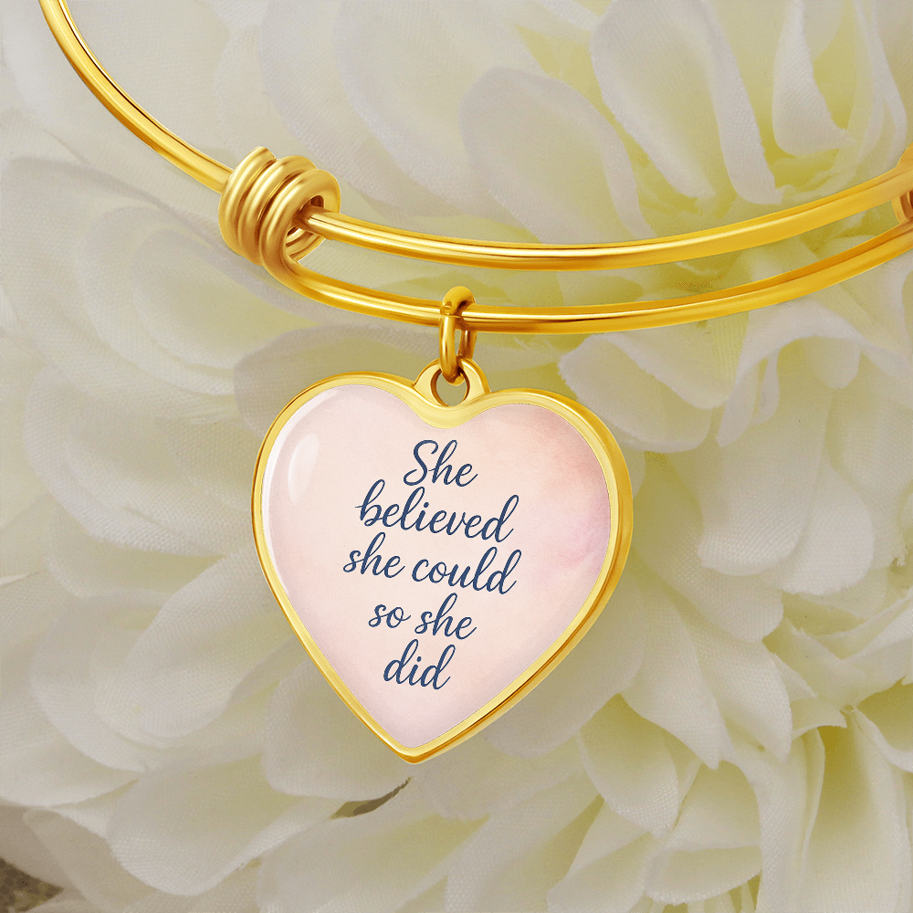 She believed she could so she did bracelet