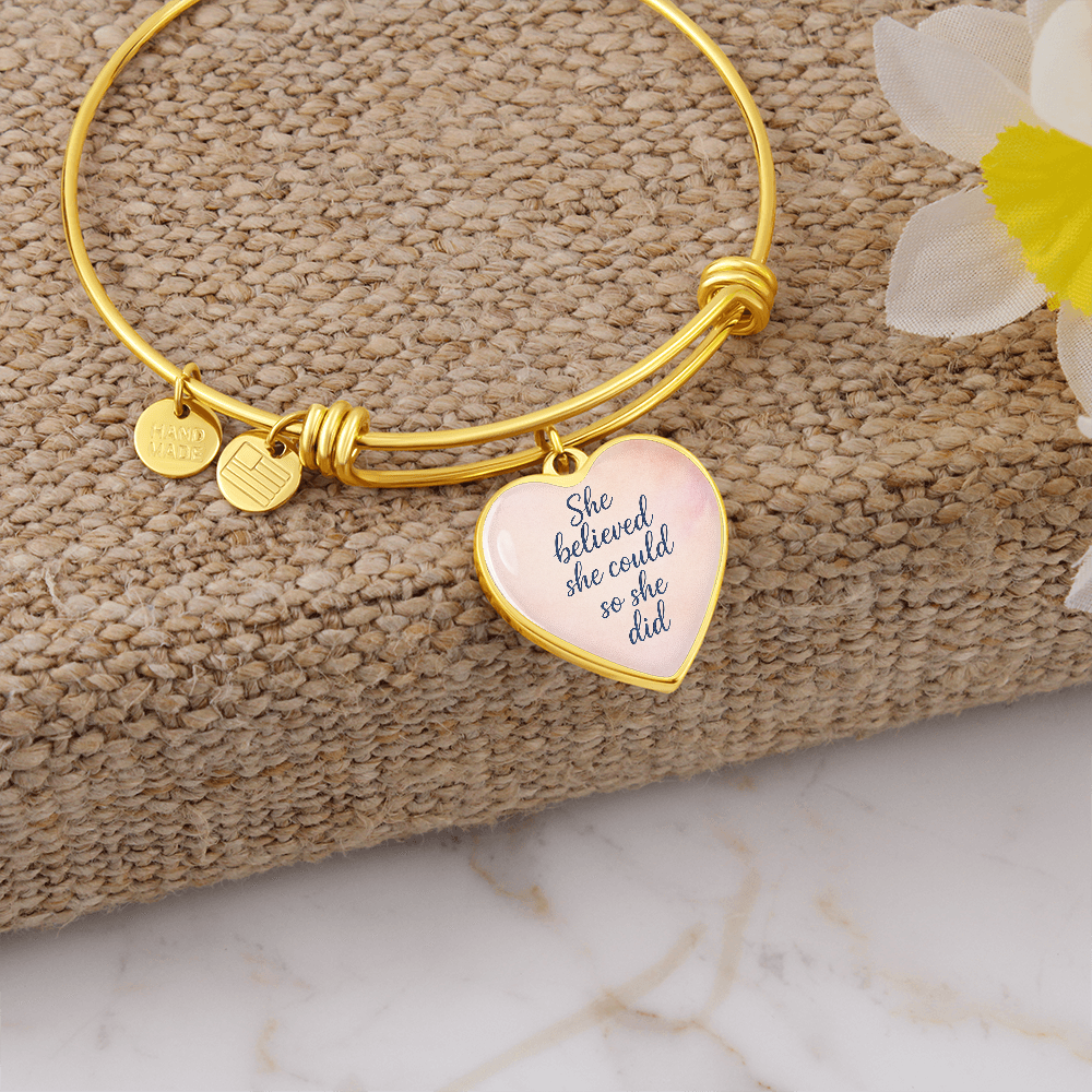 She believed she could so she did bracelet
