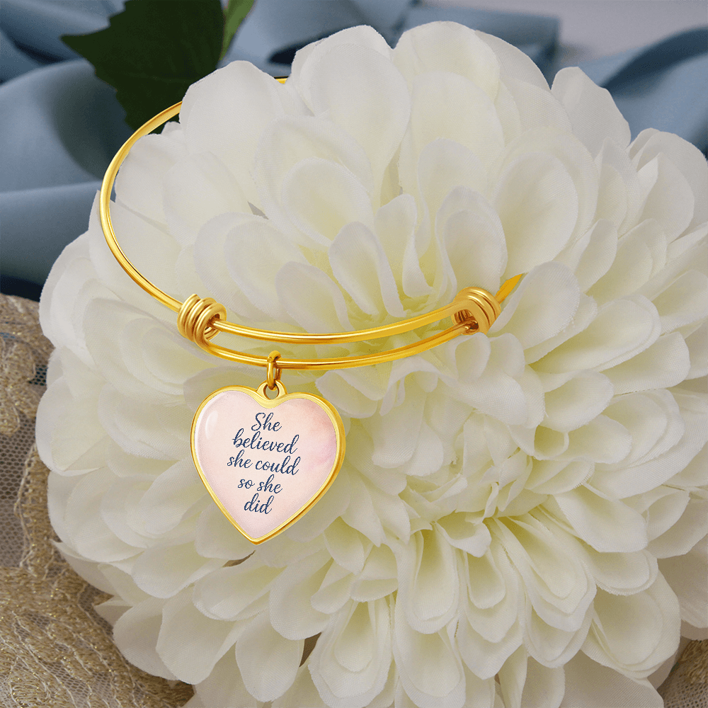 She believed she could so she did bracelet