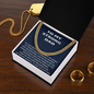 To My Strong Dad – Cuban Link Chain Necklace from Son or Daughter | Sentimental Father Gift