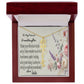 Personalized Birth Flower Name Necklace - Gift For Granddaughter