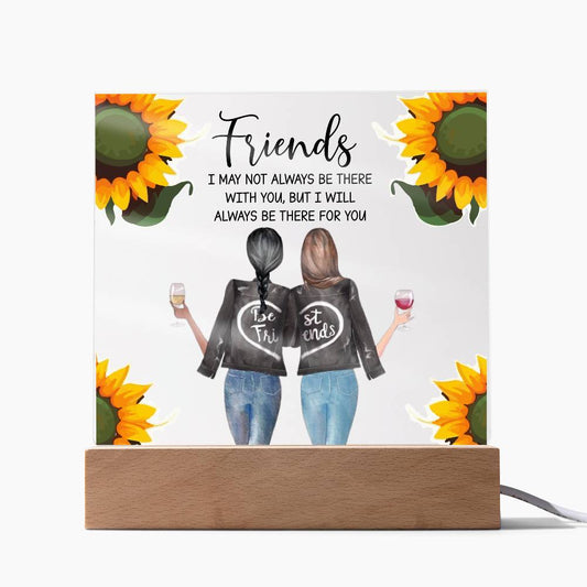 Best Friend Square Acrylic Plaque