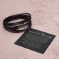 Men's Cross Leather Bracelet with Message Card | Christian Gift for Him, Faith Jewelry, Religious Bracelet, Inspirational Gift for Men