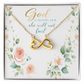God Is Within Her Faith Message Card – Inspirational Jewelry Gift for Her