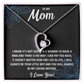 Forever Love Heart Necklace for Mom from Son | Cubic Zirconia Gift for Mother's Day, Birthday or Just Because
