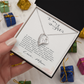 Cubic Zirconia Heart Necklace | Elegant Gift for Daughter from Mom, Sentimental Jewelry with Message Card