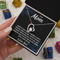 Forever Love Heart Necklace for Mom from Son | Cubic Zirconia Gift for Mother's Day, Birthday or Just Because
