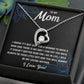 Forever Love Heart Necklace for Mom from Son | Cubic Zirconia Gift for Mother's Day, Birthday or Just Because
