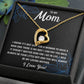 Forever Love Heart Necklace for Mom from Son | Cubic Zirconia Gift for Mother's Day, Birthday or Just Because