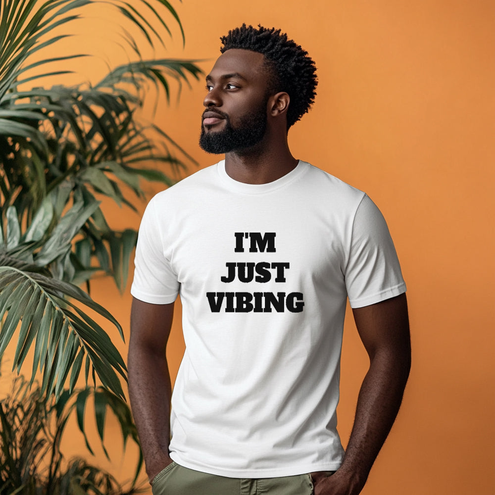 I'm Just Vibing Unisex Heavy Cotton Tee