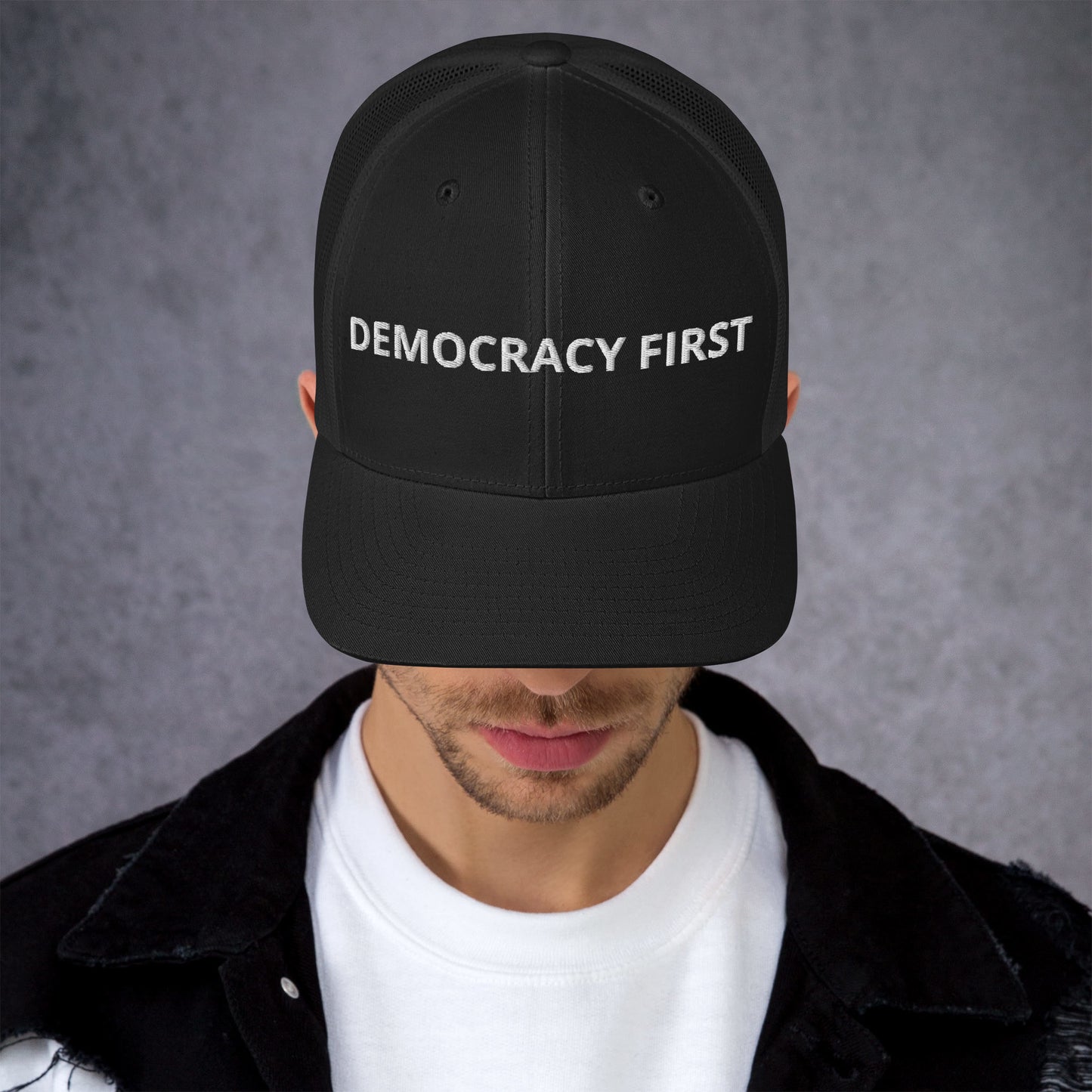 Democracy First Trucker Cap