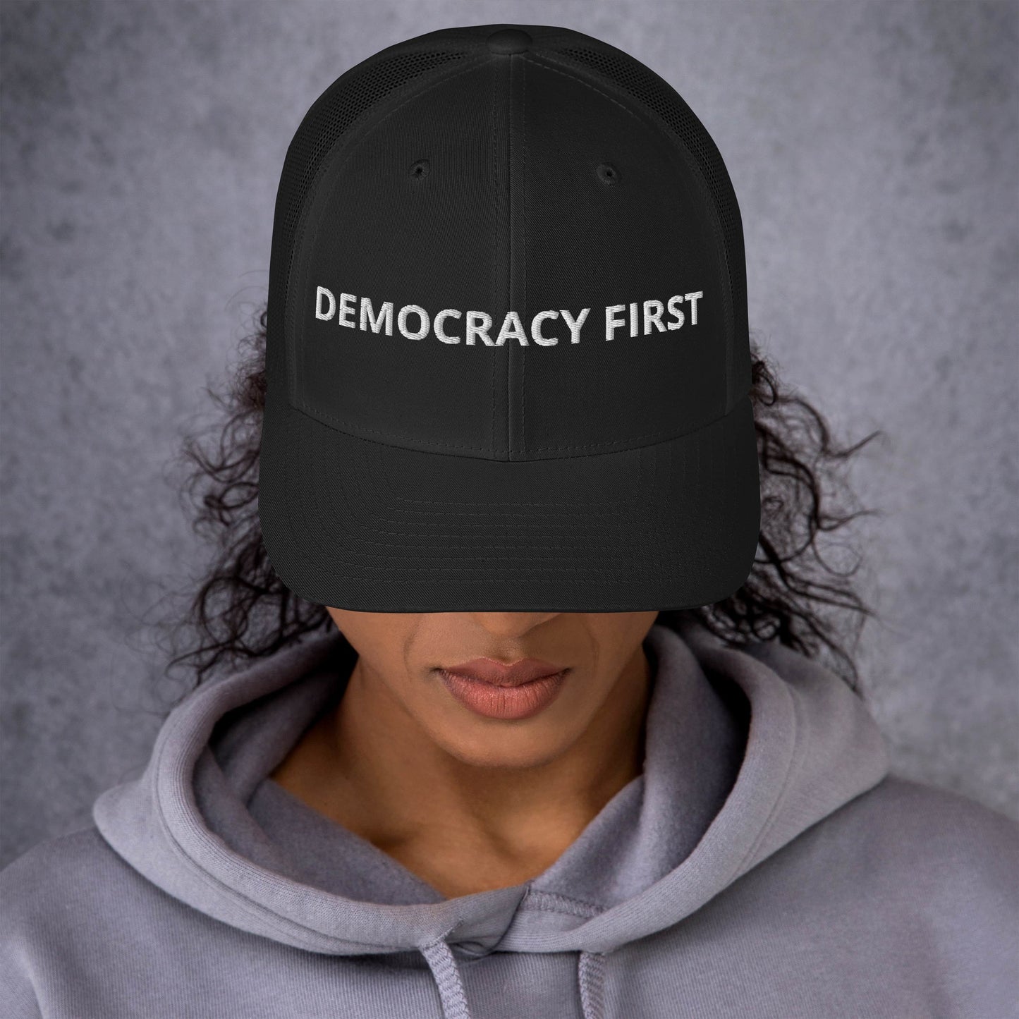 Democracy First Trucker Cap