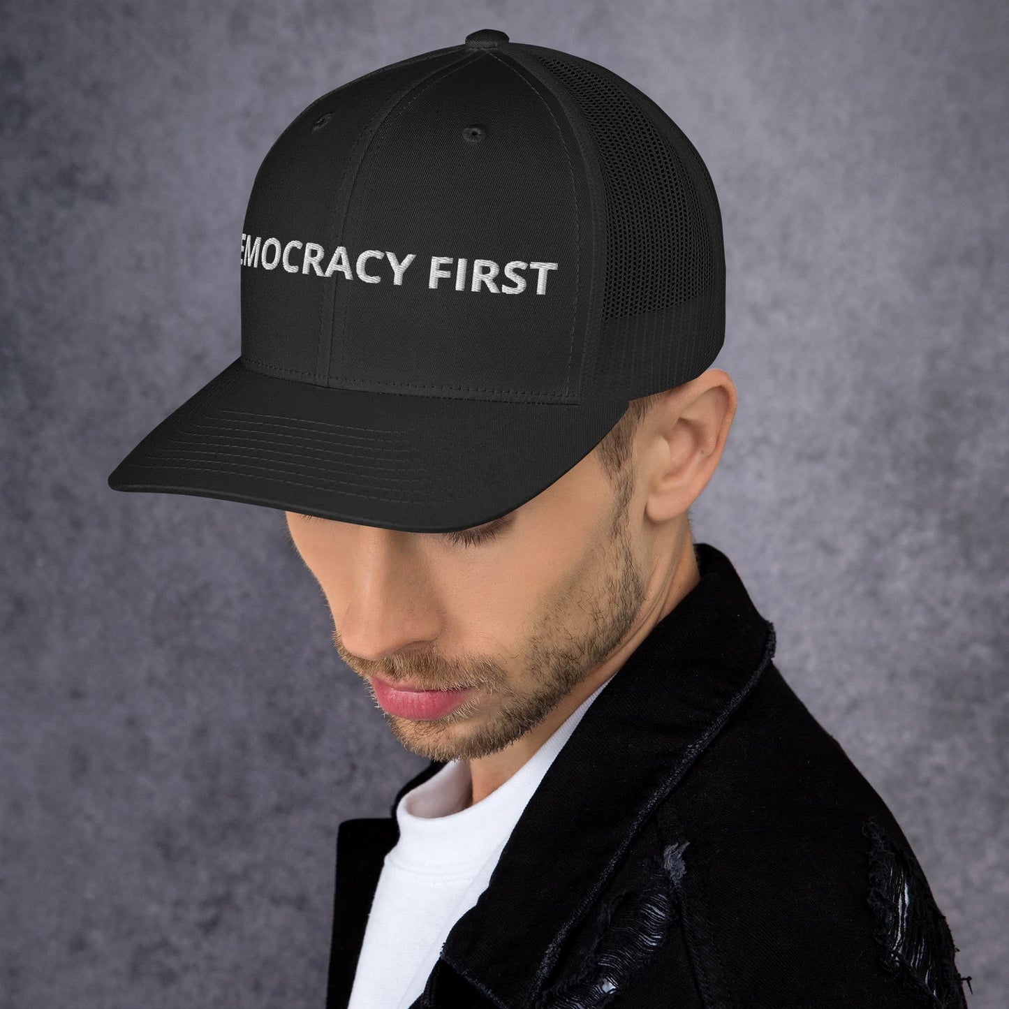 Democracy First Trucker Cap