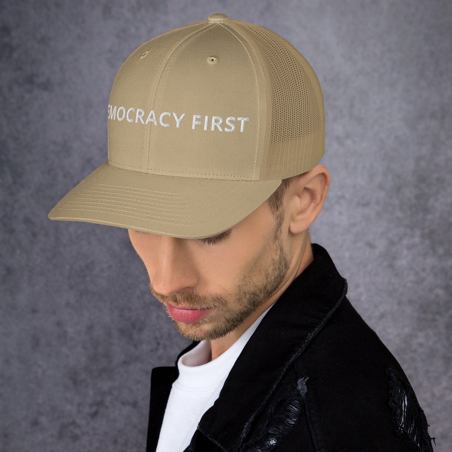 Democracy First Trucker Cap