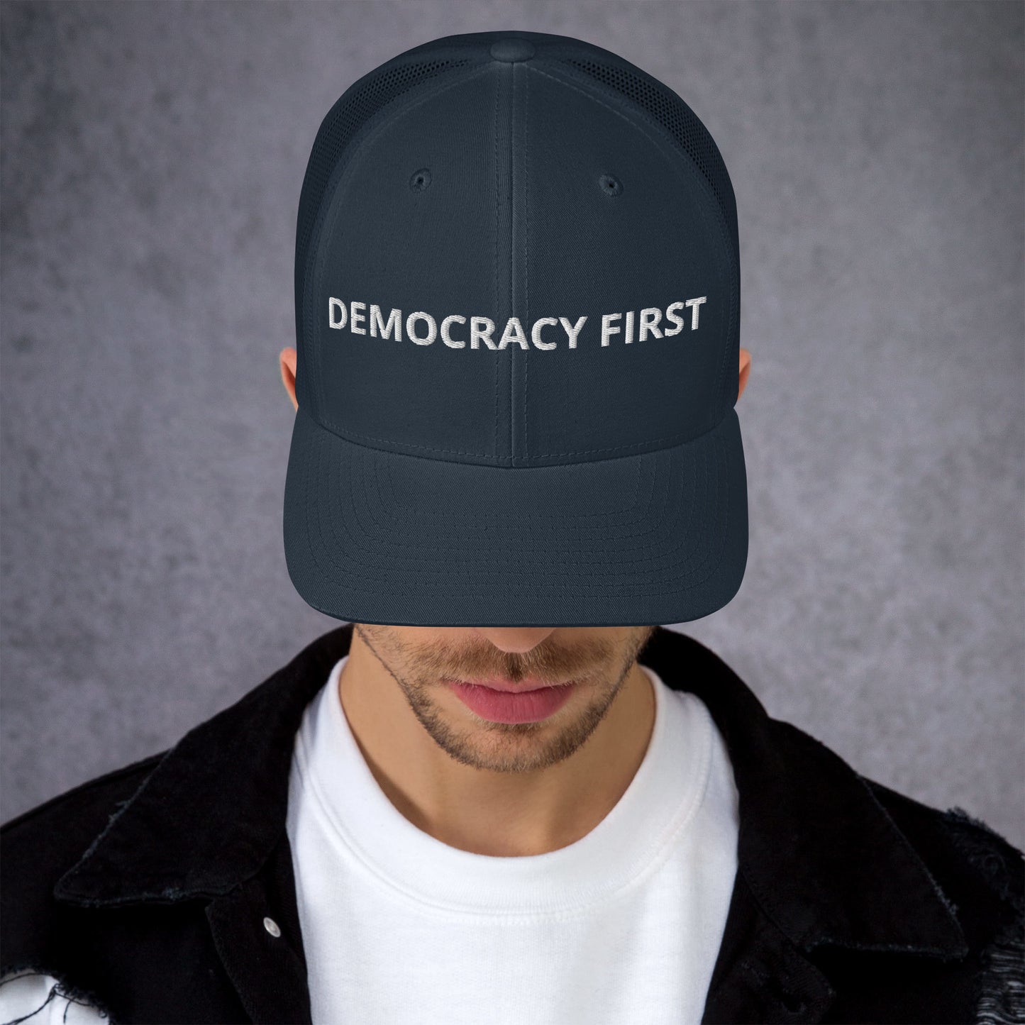 Democracy First Trucker Cap