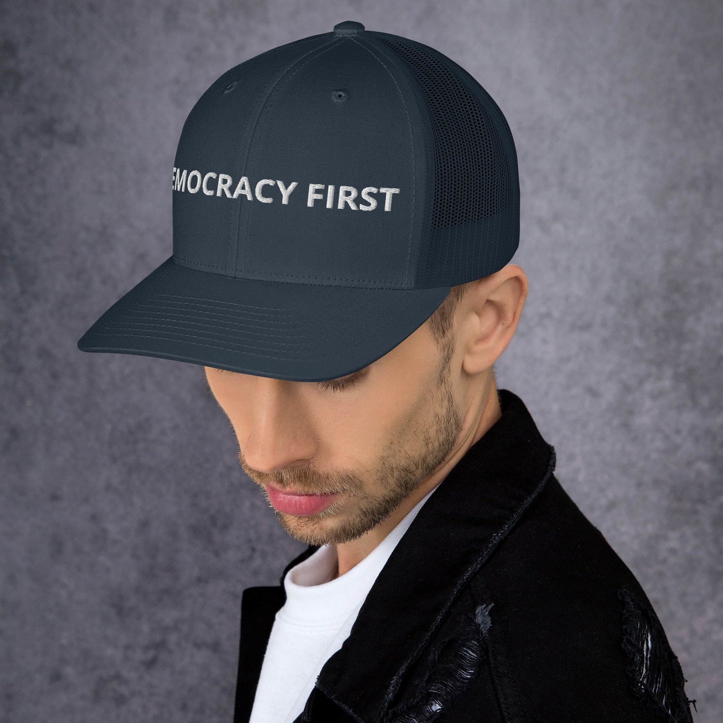 Democracy First Trucker Cap