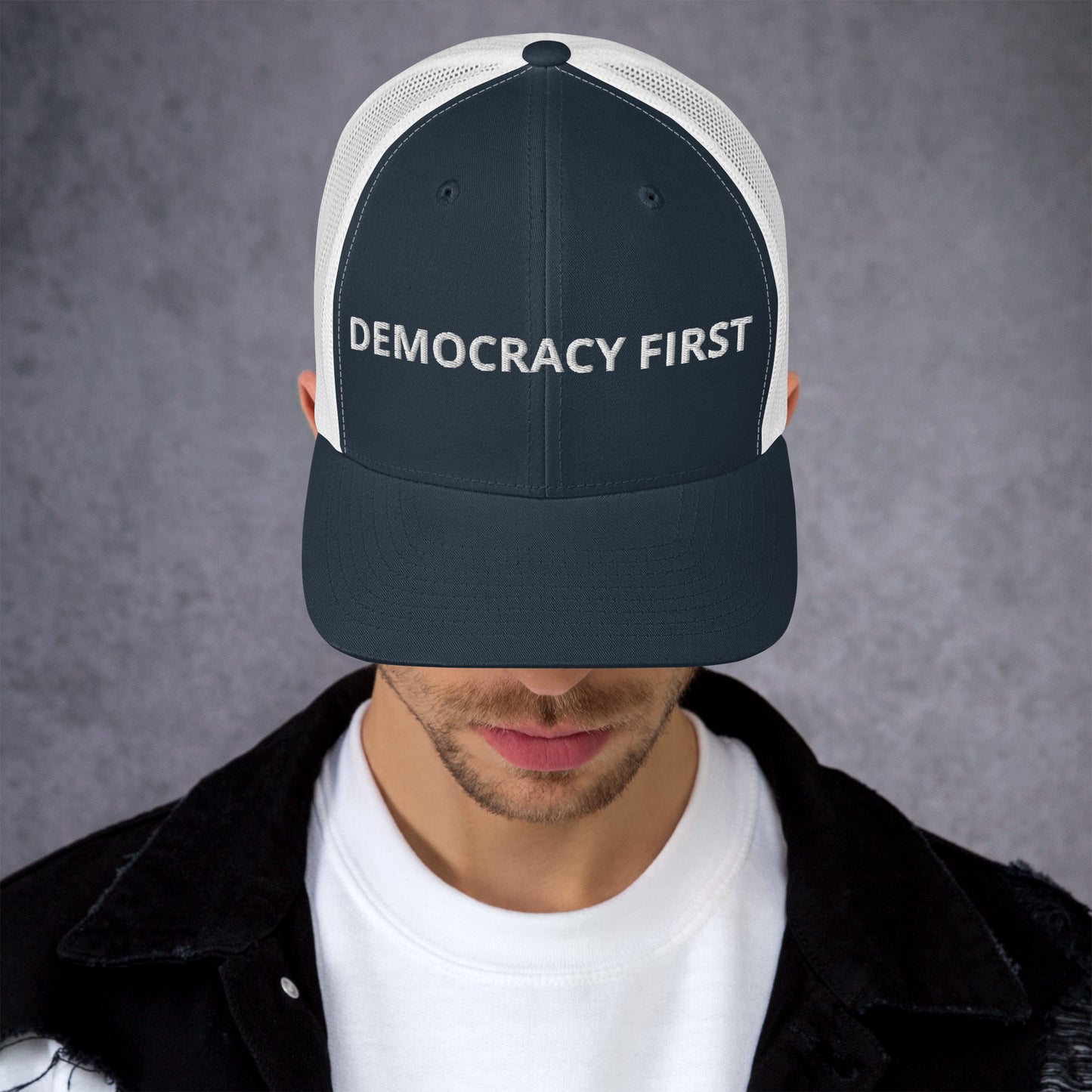 Democracy First Trucker Cap