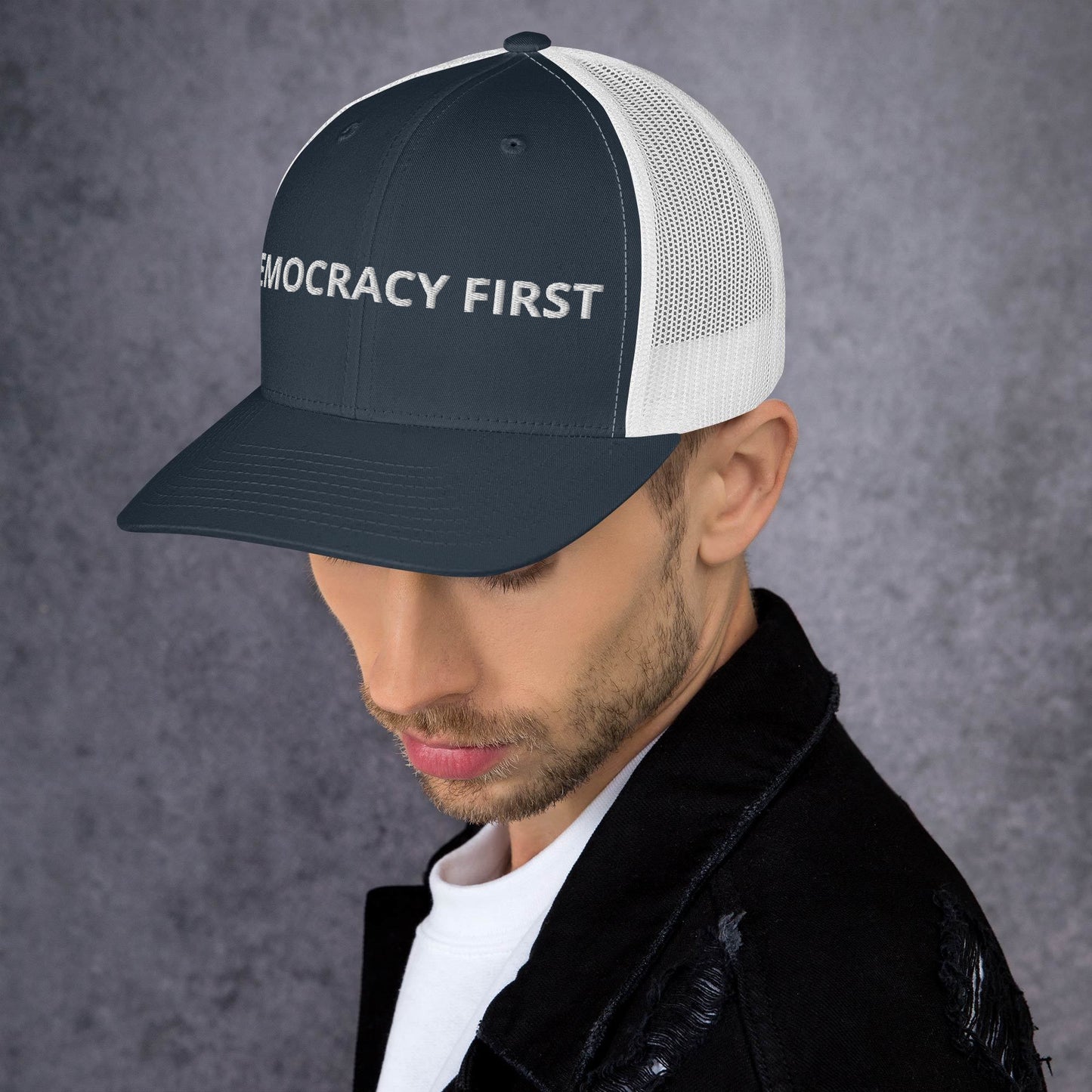 Democracy First Trucker Cap