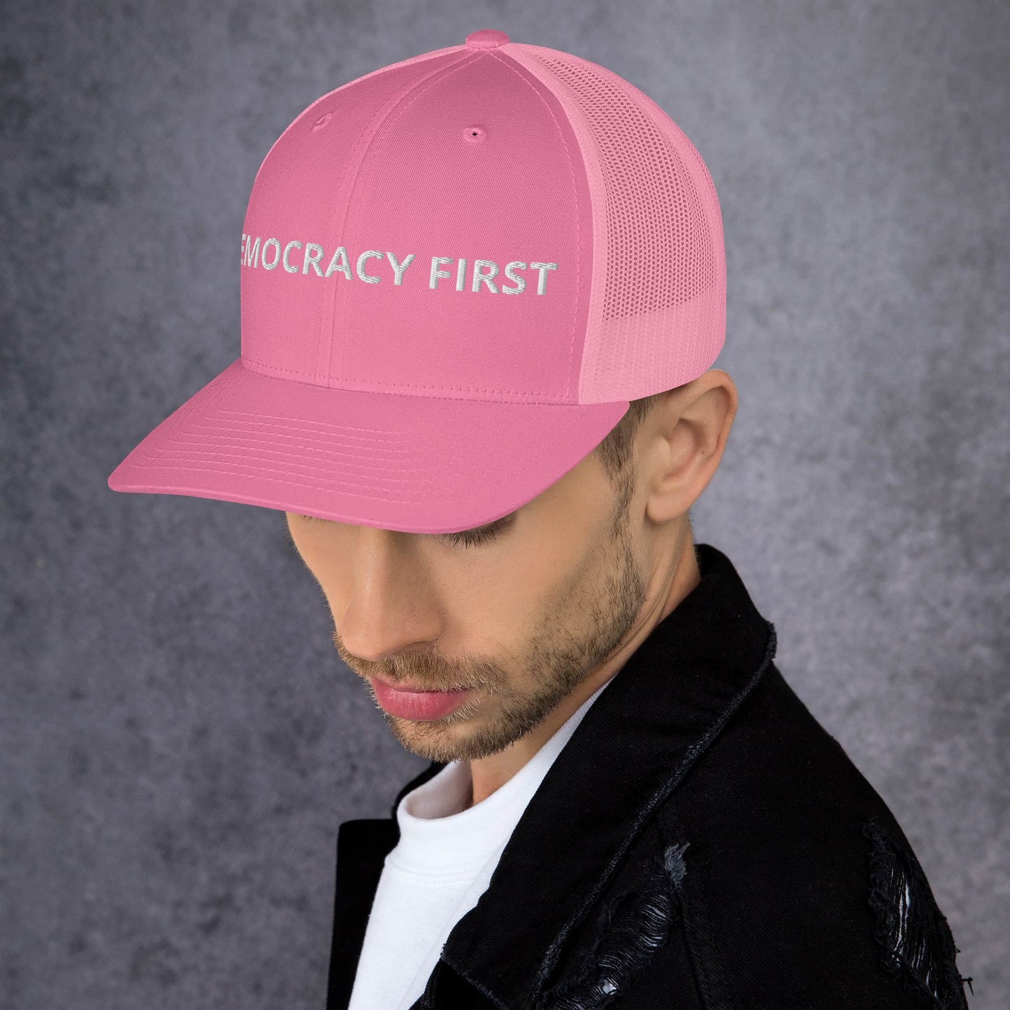 Democracy First Trucker Cap