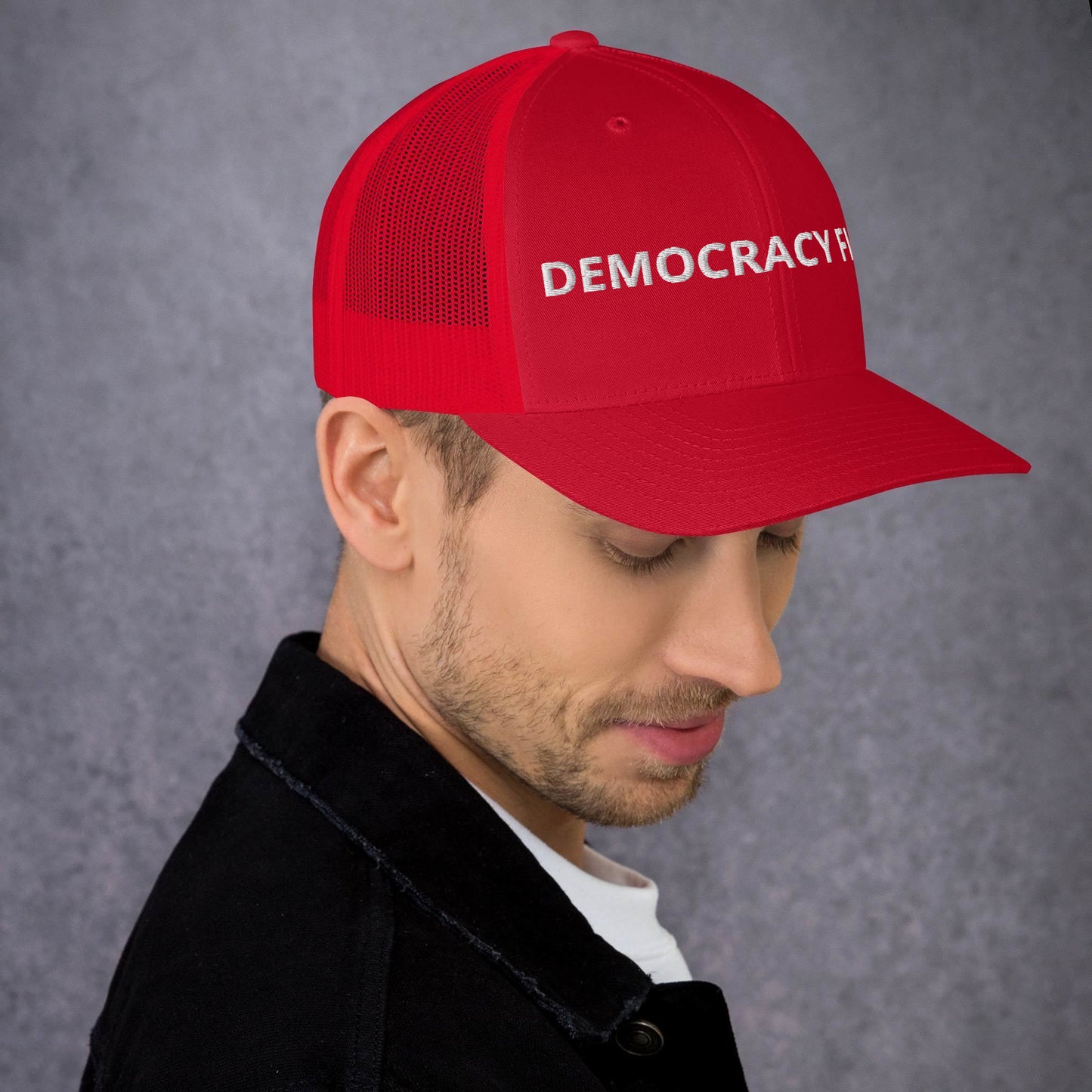 Democracy First Trucker Cap