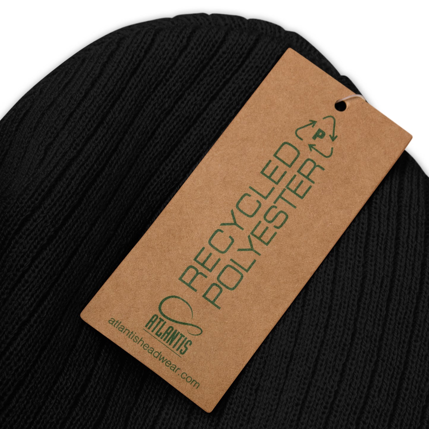 Persist Prevail Ribbed Knit Cuffed Beanie Hat