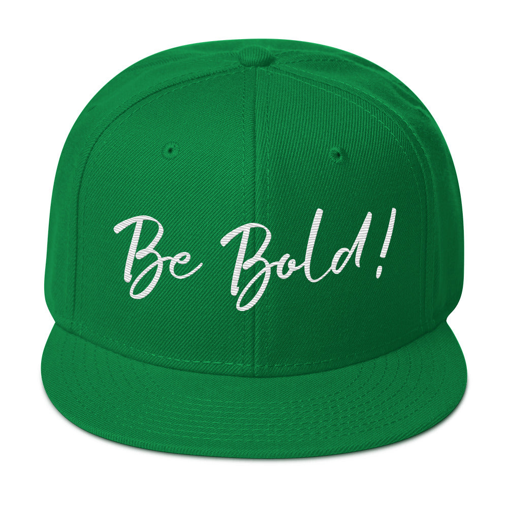 green snapback cap