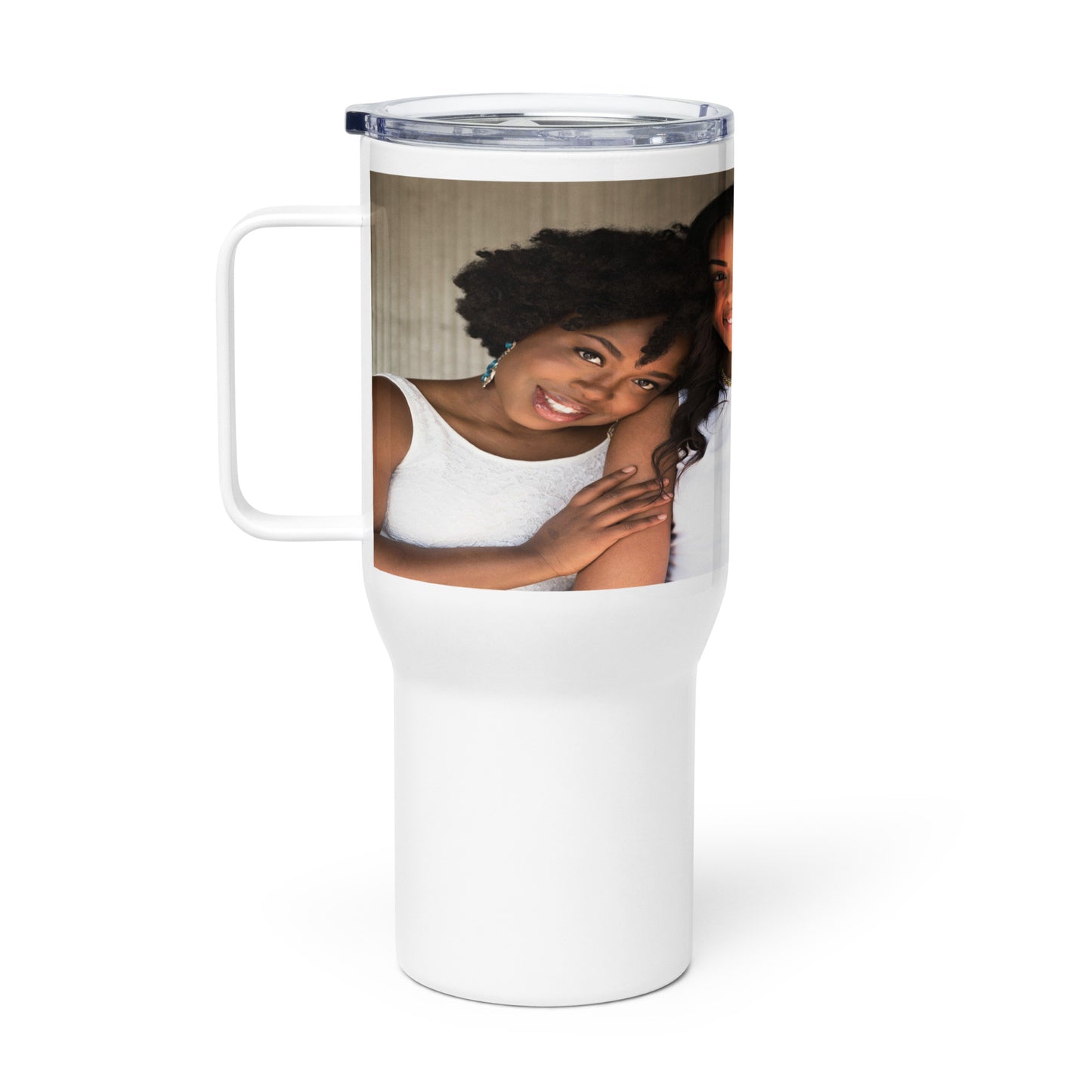 Personalized Family Photo Travel Mug with Handle