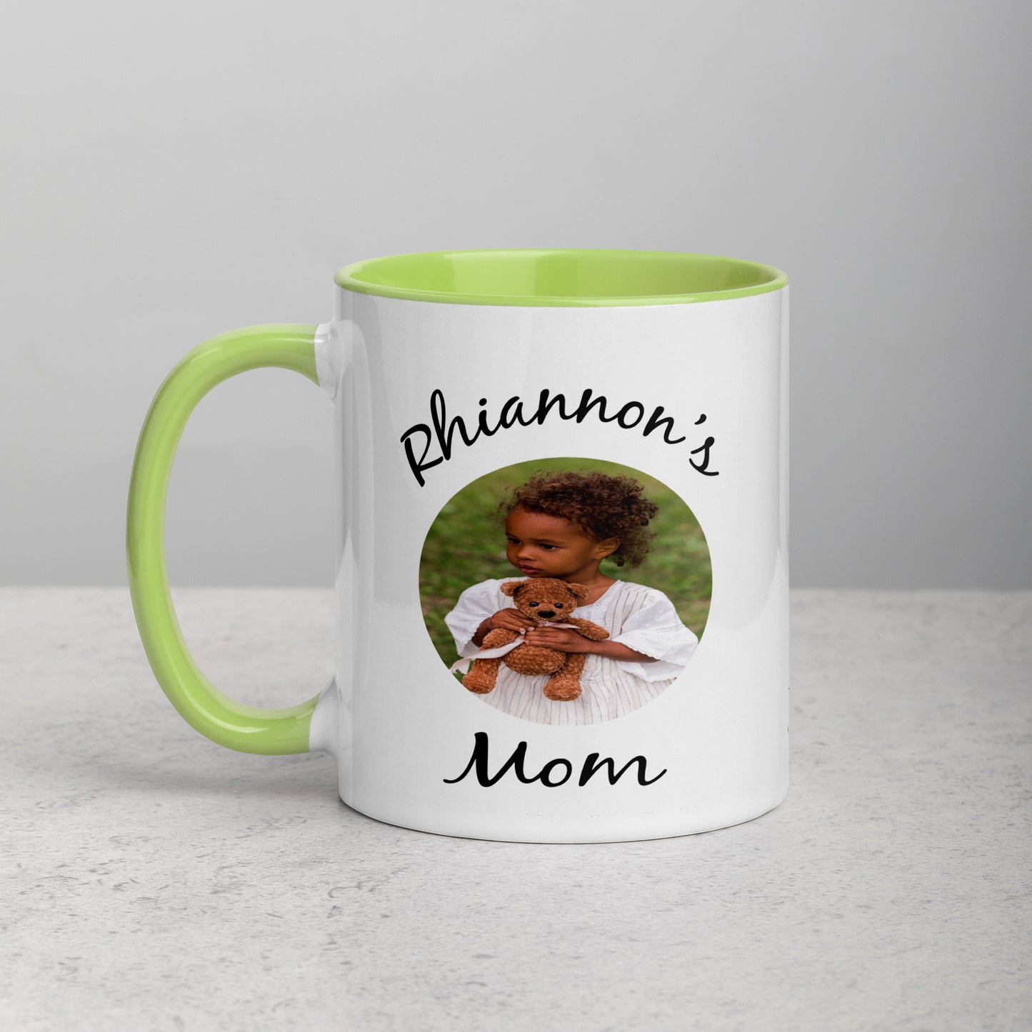 Baby Photo Mug with Color Inside