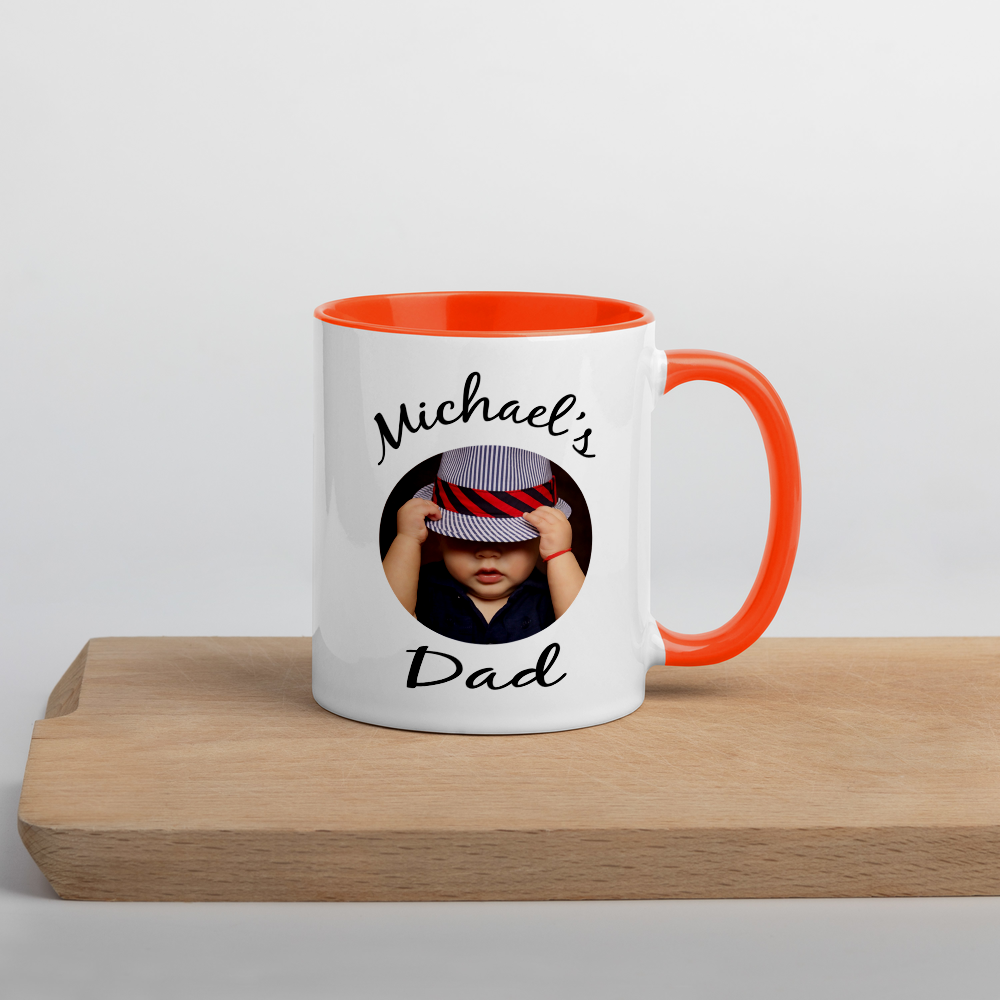 Baby Photo Mug with Color Inside