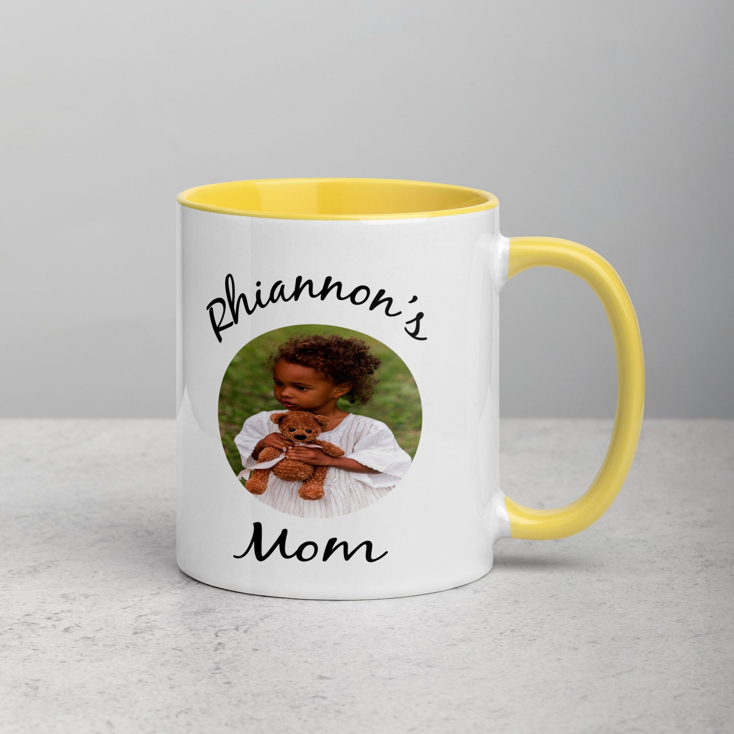 Baby Photo Mug with Color Inside